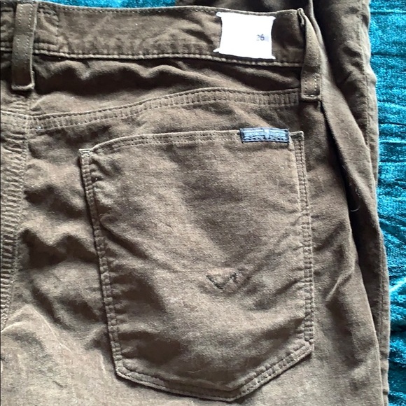 Hudson Finn Boy Skinny Corduroy Pants Olive Green - Picture 7 of 9